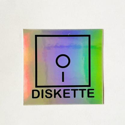 Diskette Logo Sicker