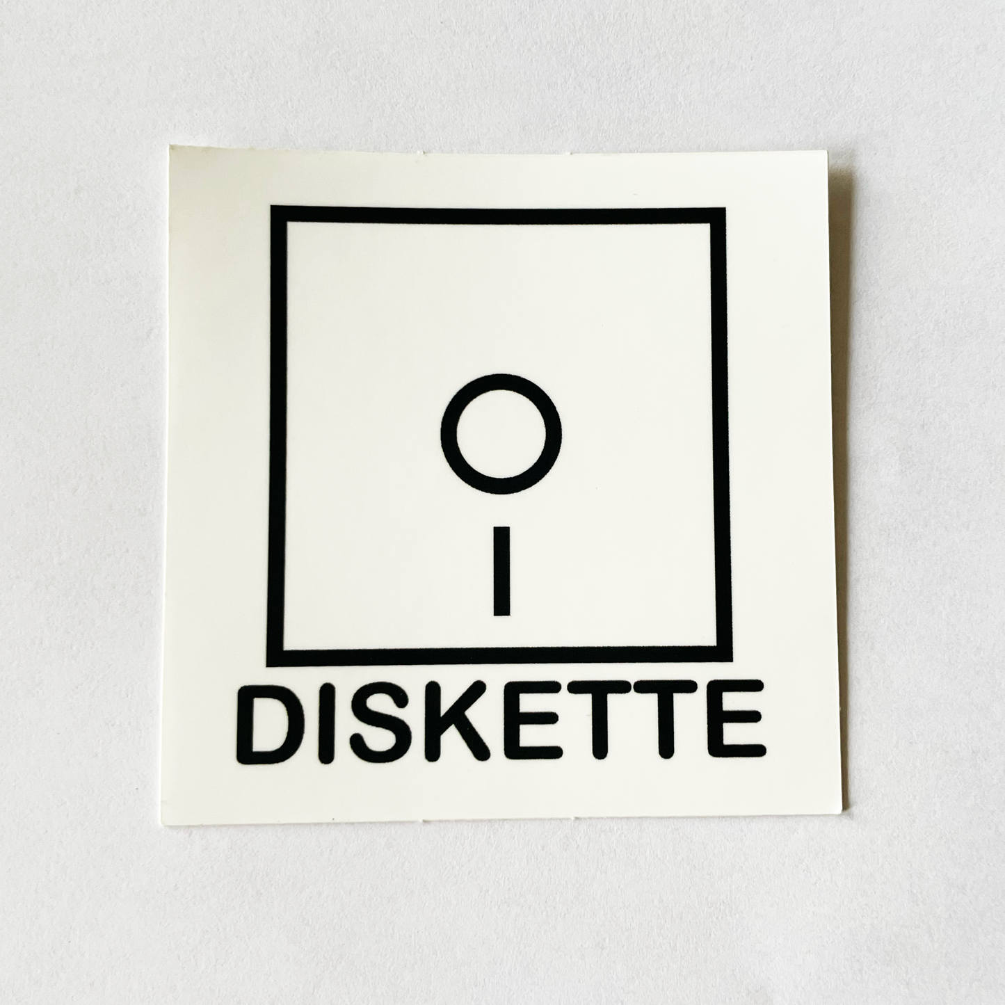 Diskette Logo Sicker