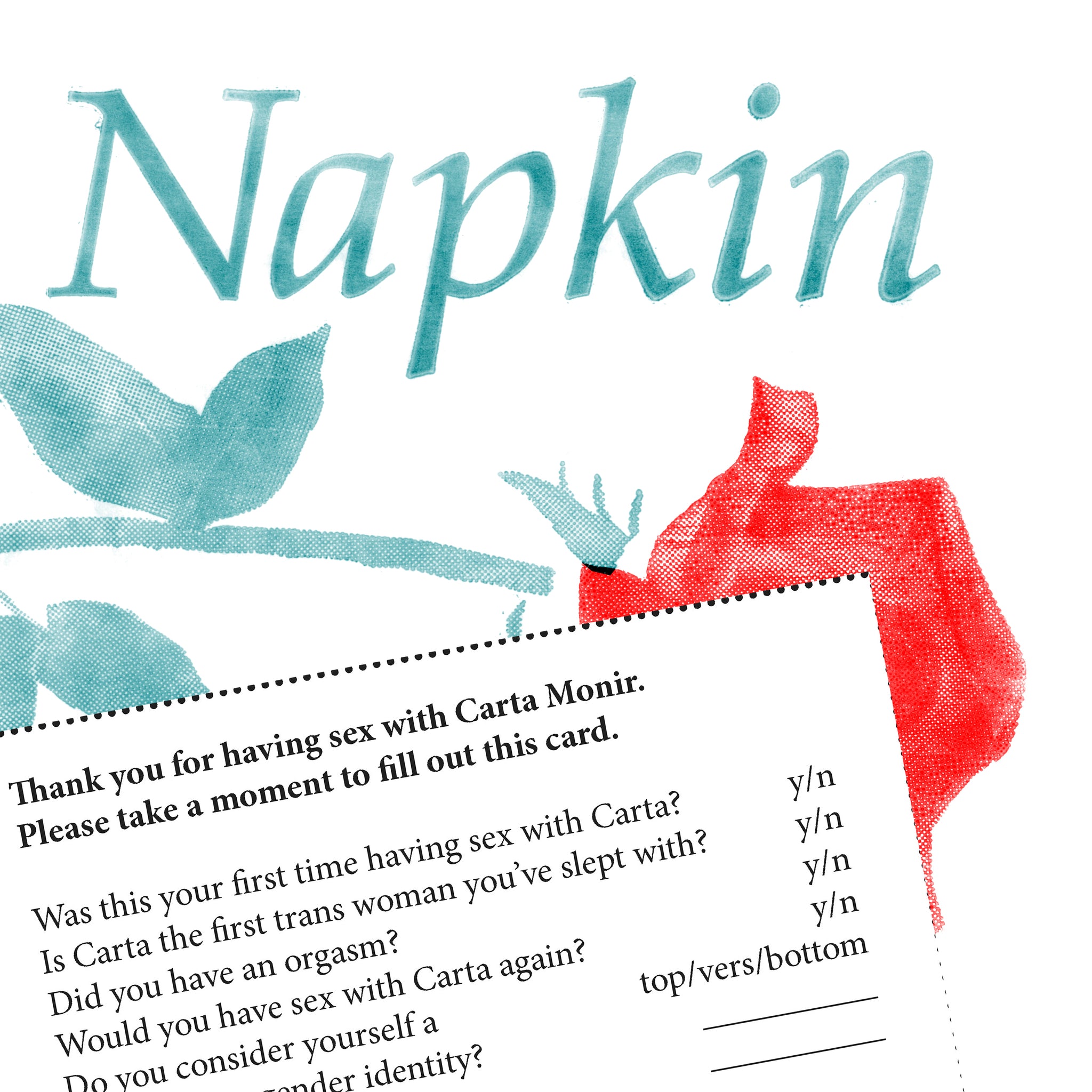 Napkin (Thank You For Having Sex With Carta Monir)